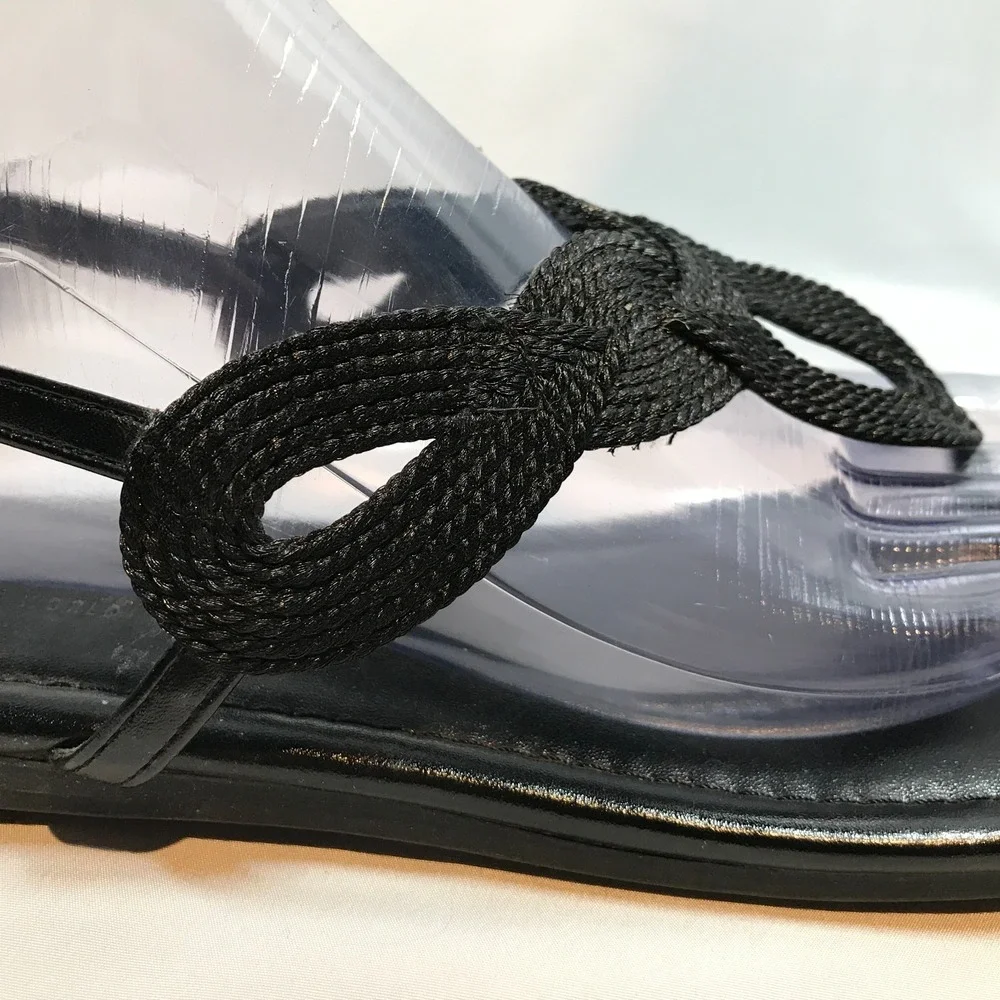 Lascana Braided T Strap Adjustable Buckle Closure Sandals‎ Womens US 8 EU 39.5